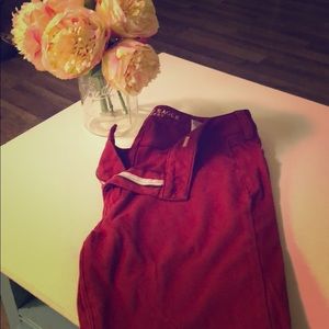 Red American Eagle Jeggings